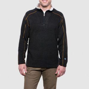 Kuhl Large Men's Brown Europa™ Quarter Zip Sweater